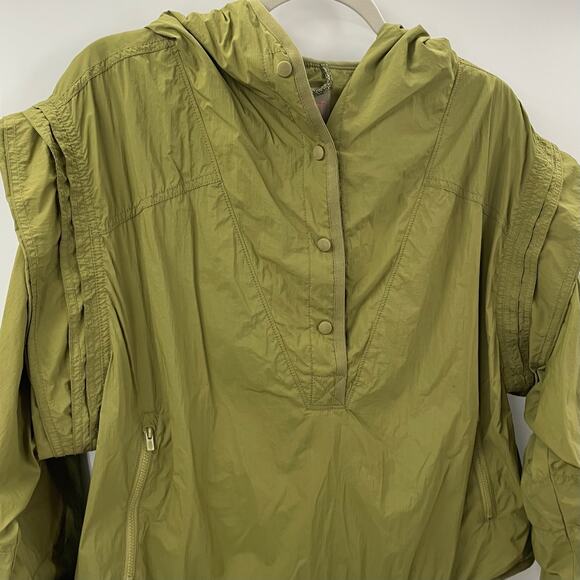 Free People Movement S Trek On Popover Jacket Army Green - Picture 5 of 11